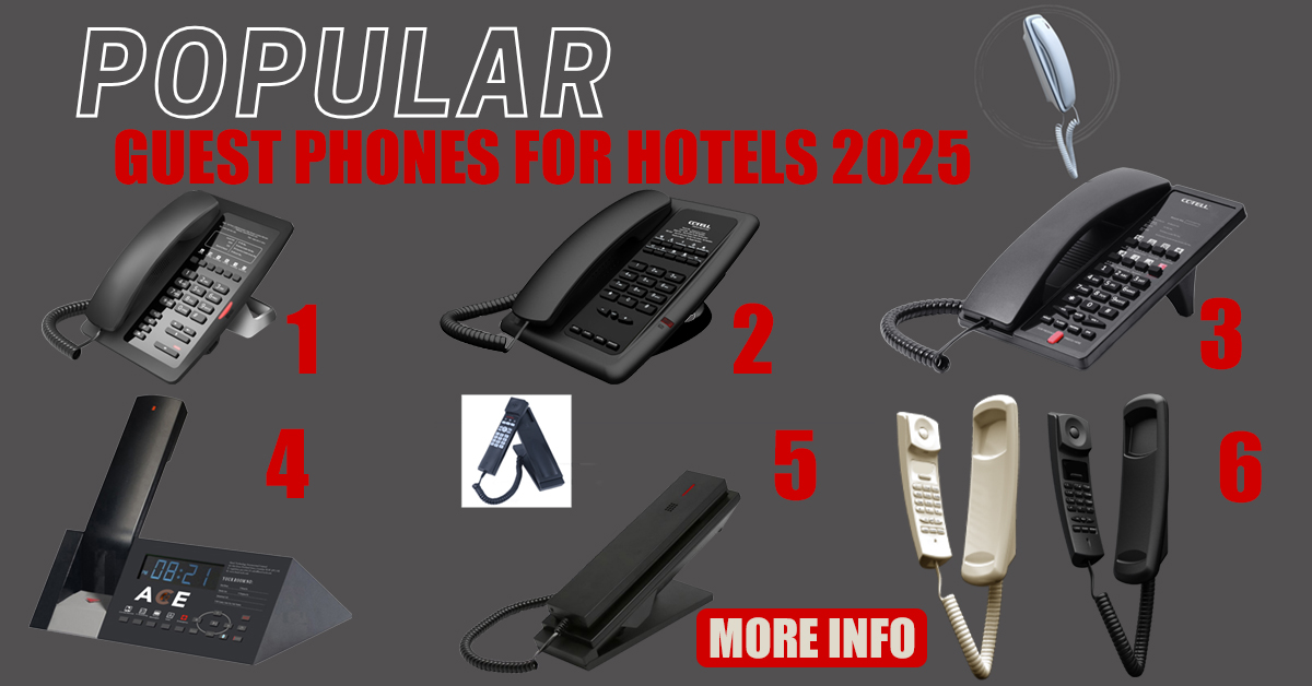 Image showing phones that are popular with hotels