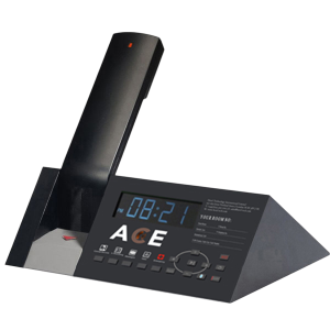 ACE Media+5 Cordless Hospitality Phone with 5 Guest Service Keys