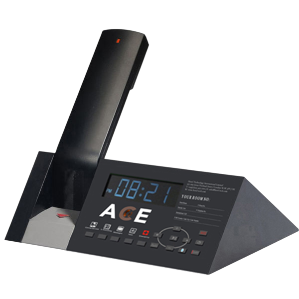 ACE Media+5 Cordless Hospitality Phone with 5 Guest Service Keys