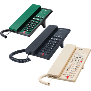 Aurum 2081A Hotel Phones in Black Green and Cream
